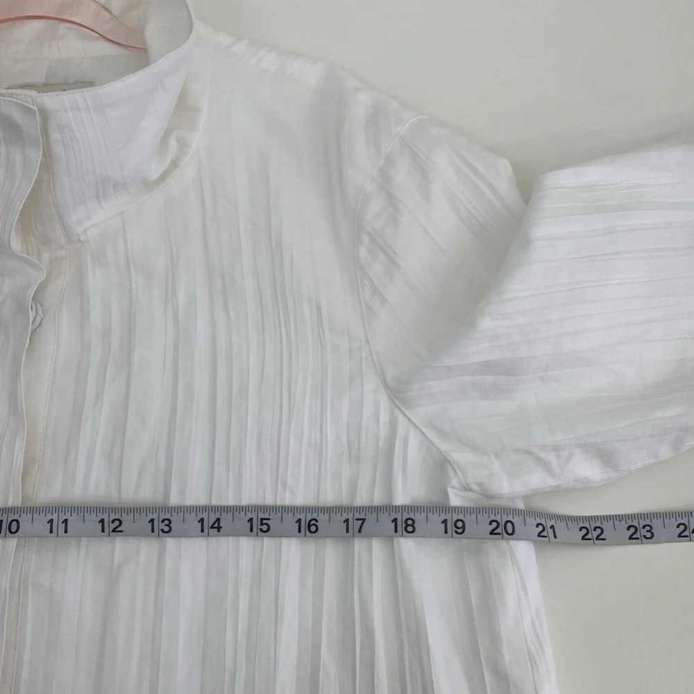 Coldwater Creek Blazer Crinkle Women's 14 Crinkle‎ Cotton Linen